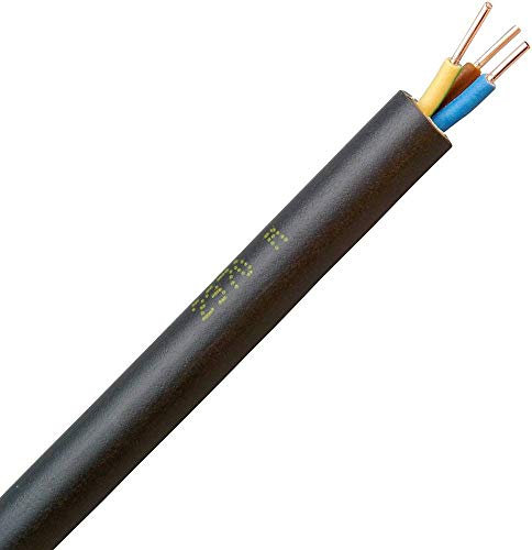 Kopp 153325009 Erdleitung NYY-J, 3 x 1.5 mm², 25 m, schwarz