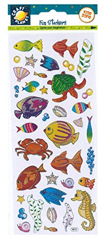Craft Planet Fun Stickers, Sea Life, Stickers For Young Crafters, Posters, Card Making, Scrapbooking, Party Bag Fillers, Sticker Book, Reward Chart Stickers, Invites, Craft Supplies