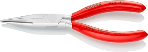 Knipex Pince à becs longs chromée, gainées en plastique 140 mm 30 23 140