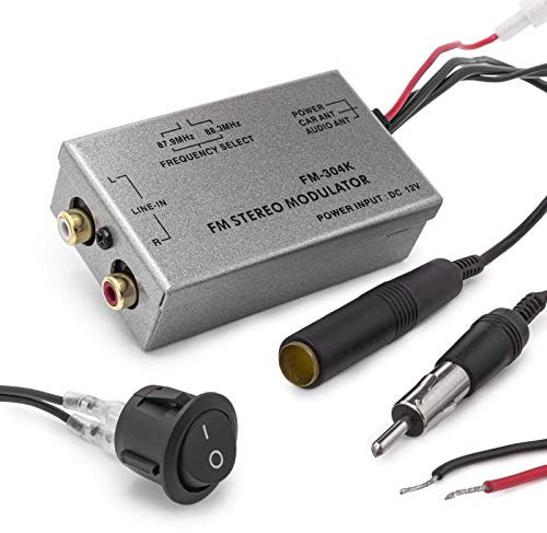 Cable de Antena FM estéreo MP3 para Coche, Radio RCA AUX, Adaptador