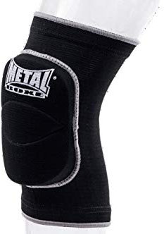 METAL BOXE - Rodillera Junior color negro