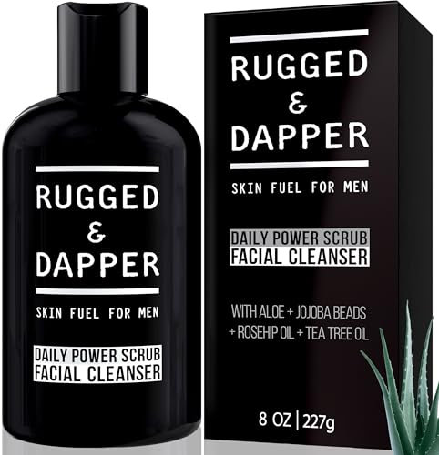 RUGGED & DAPPER Peeling und Gesichtsreiniger für Männer 237 ml