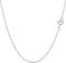 White Gold Rope Chain Necklace, 0.4mm, 18