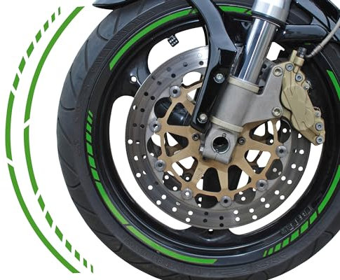 FOLIATEC PIN Striping Racing Felgenrandaufkleber Motorrad Zierstreifen Felgen Aufkleber, grün