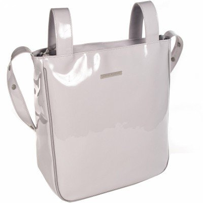 Pasito A Pasito - Bolsa Panera Charol Gris Tweed Baby (Tw)