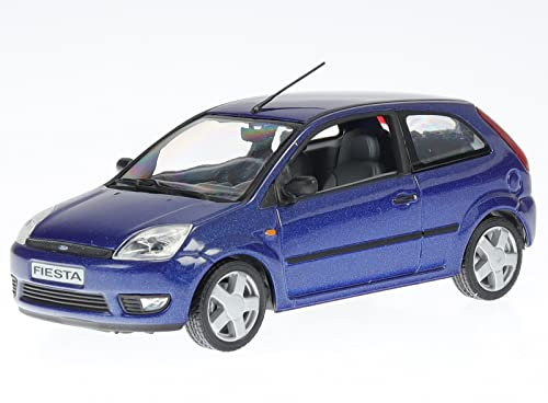 Ford Fiesta 2001 3d blaumetallic Modellauto Minichamps 1:43