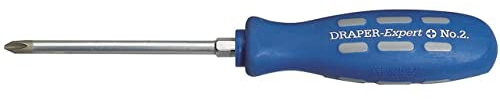 Draper 870CSB Cross Slot Mechanics Screwdriver, Blue, 100 mm x Number 2
