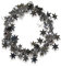 Riffelmacher 14682 - Draht mit Sternen, Länge 2,7 m, Silber, Dekoration, Weihnachten, Geschenkband, Advent, Gesteck, Kranz, Basteln