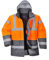Portwest Zweifarbige Warnschutz-Verkehrs-Jacke, Größe: XXXL, Farbe: Orange/Grau, S467OGYXXXL