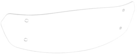 Puig - 6375W:Multi-regulable air deflector dome visor with clip, 315 x 100mm.
