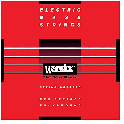 Warwick Bass Saiten,5er,40-130,Red Stainless Steel