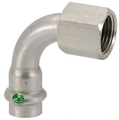 'Viega 2314.5 – Kurve 90 Grad Sanpress 2314.5 15 x 1/2 Edelstahl