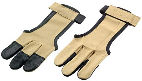 elToro Hair Glove Kangaroo (S) | hochwertiger Schießhandschuh aus Känguruleder mit Kalbshaar-Fingertips, präziser Release