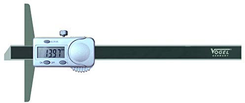Vogel Digital Tiefen Messschieber (Messbereich 150 mm / 6 inch, LCD-Anzeige, Messfläche 5,5 mm, inkl. Batterie) 220151