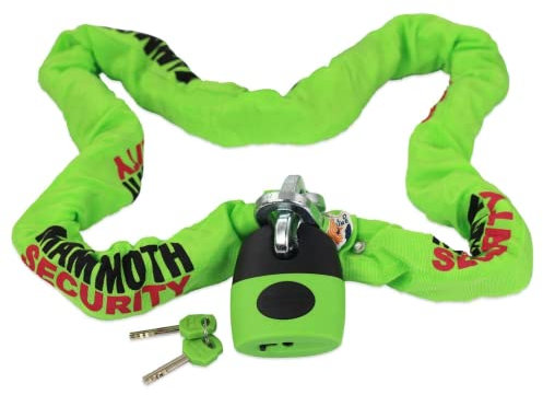 Motorbike Securing Motorcycle Mammoth Category 3 Thatcham Approved 1.8m Chain Lock