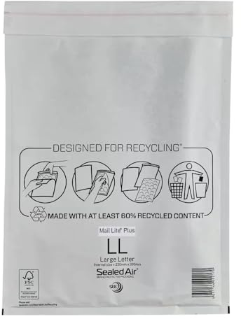 Mail Lite Plus Oyster LL 230x330mm 50env/BX