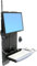Ergotron StyleView Vertical Lift High Traffic Areas - Mounting kit (hole-mount pattern adapter, wrist rest, mouse pouch, panel vertical lift, VESA adapter, keyboard tray) for LCD display / keyboard / mouse - steel - black - screen size: 24 - on-wall moun