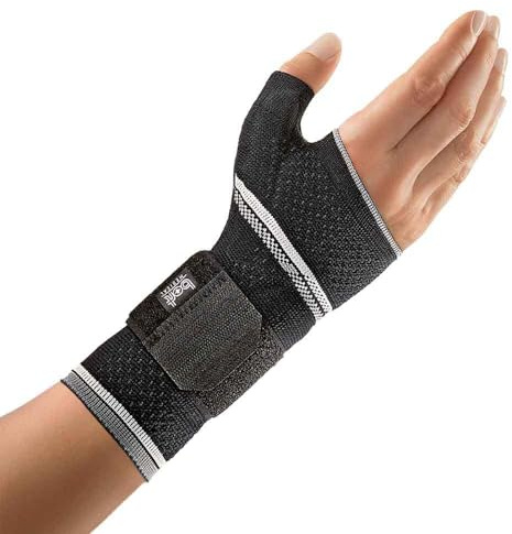 Bort ManuBasic® Handgelenkbandage Schwarz L plus links