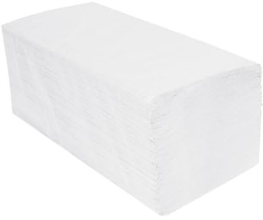 Schäfer Shop Papierhandtücher Zick-Zack-Falzung. 1-lagig. L 250 x B 230 mm. reißfest. 5000 Blatt. weiß