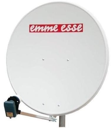 ANTENNA PARABOLA SATELLITARE 100CM ACCIAIO BIANCO EMME ESSE MODELLO 80100A