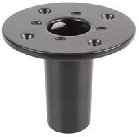 PULSE 25mm Metal Top Hat Adaptor for P.A. Speaker Cabinets, Black Powder Coated