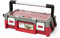 Keter 17186819 Sortimentskasten Master Pro Serie Cantilever 18 Zoll, Kunstoff, rot/silber