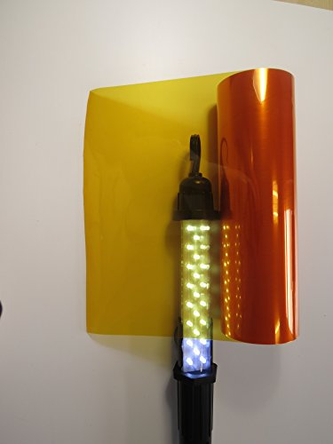 Könighaus (5,89€/m2) Scheinwerfer Tönungsfolie Orange (Rückleuchten Blinker Nebelleuchten) 20 x 30 cm