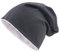 shenky Beanie 2-farbig | Wendemütze | Basic Look | für Damen & Männer | lang geschnitten | Unisex | Longbeanie | Long Slouch Beanie Reversible| dünne Mütze zum Wenden | Schwarz-Weiß