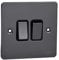Schneider Electric GU1222BBN Ultimate Flat Plate, Black Nickel with Black Insert, Double, 2 Way Light Switch, 16 AX