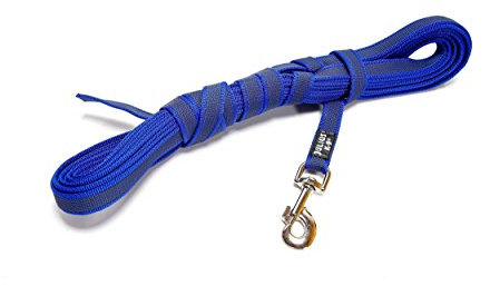 IDC Color & Gray gumierte Leine, 20 mm x 3 m ohne Schlaufe, Blau-Grau