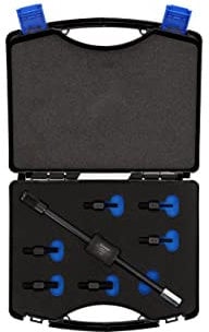 GEDORE Gewindeadapter-Satz mit Gleithammer, Set für 1-Loch-Anwendungen, 6 Adapter M10-M4 bis M10-M12, 1.81/K-1