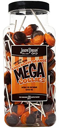 Joseph Dobson & Sons Chocolate Mega Lollies 1.99 kg, Orange