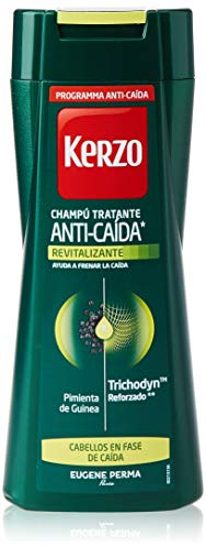 Kerzo Champú Anti-Caida Revitalizante, Blanco, 250 Mililitros