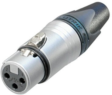 Neutrik NC3FXX-HE, Hochwertige Kabelbuchse, Robuster Kabel Stecker, Geeignet für Audio- und Videoanwendungen