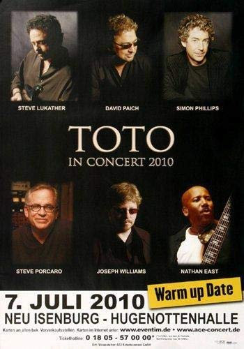 Toto - Warm Up Date, Neu-Isenburg & Frankfurt 2010 » Konzertplakat/Premium Poster | Live Konzert Veranstaltung | DIN A1 «