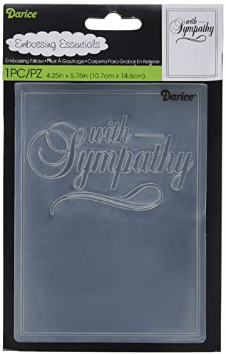 Darice 1218-121 Embossing Folder, 4.25 by 5.75-Inch, Design