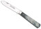 au sabot couteau LE PRADEL », lame de 7,5 cm en acier carbone XC 75, manche 9,5 cm corne, mitre acier.
