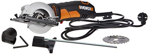 Worx WX423 Sega Circolare Compatta ad Immersione, Capacità di Taglio max 27 mm, Potenza 400 W