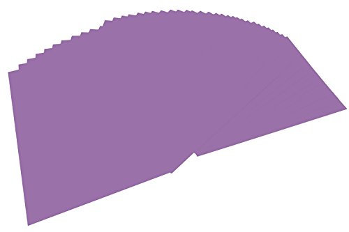 folia 6428 - Tonpapier flieder, DIN A4, 130 g/qm, 100 Blatt - zum Basteln und kreativen Gestalten von Karten, Fensterbildern und für Scrapbooking