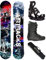 Airtracks Herren Snowboard Set - Fantasy Carbon Flat Zero Rocker Snowboard Freestyle Freeride Wide 158 - Softbindung Master - Softboots Star Black 46 - SB Bag