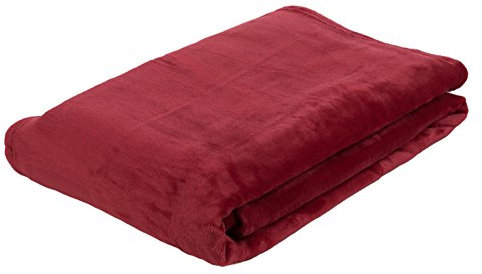 Gözze - Wohn- und Kuscheldecke, Memphis, Hohes Stoffgewicht 300 g/m², 180 x 220 cm - Rot