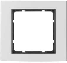 Hager B3 – Rahmen 1 Element Aluminium