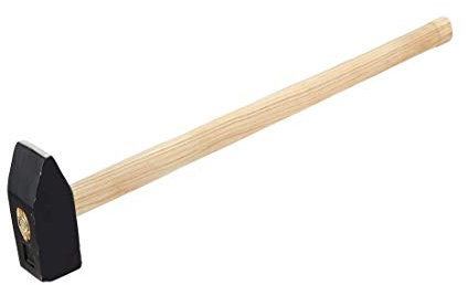 Idealspaten WEG20004 Vorschlaghammer mit Eschenstiel, 4 kg, 70 cm