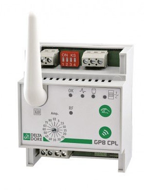 Delta Dore Kabelgebundener Lastträger GP8 mit Funkempfänger und CPL Sender - 6051120