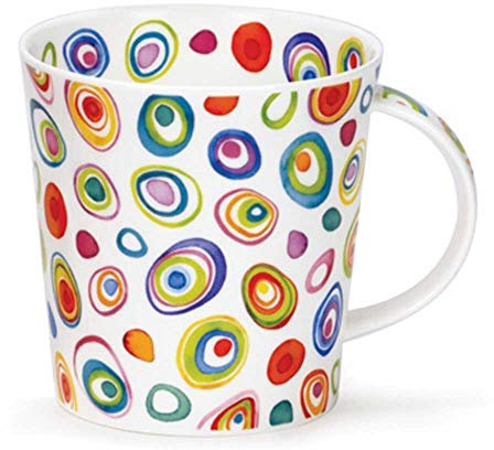 DUNOON Razzmatazz - Moderner, farbenfroher Becher in Übergröße Cairngorm - Porzellan - Trinkbecher - 480 ml