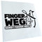 Kiwistar - Autoaufkleber - Schwarz - 17x10cm FINGER WEG! - Nicht anfasen! Aufkleber für Auto, Laptop, Fahrrad, LKW, Motorrad mehrfarbig JDM Decal Racing