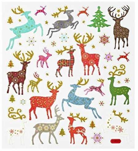 Hobby Design Sticker * Hirsche Rentier Reh Winter * Aufkleber