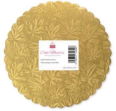 Pati-Versand Tavola da caffè, Alzata Torta, Piatto Torta, 34 cm, 2 pezzi, colore: oro