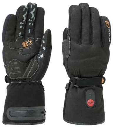 30seven Beheizte Sporthandschuhe, elektronische Heizhandschuhe, wasserfeste & Winddichte Outdoor-Bekleidung, für Damen & Herren, schwarz, 7-XS
