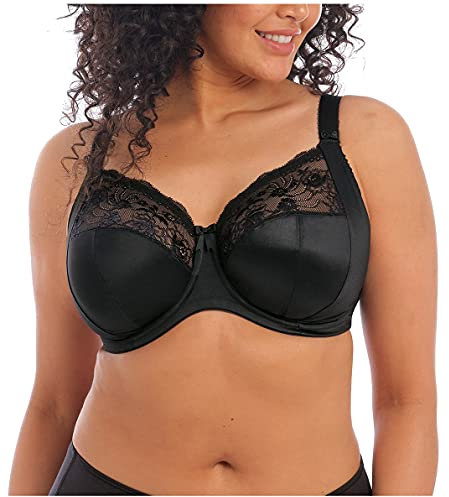 Elomi Women's Cate Underwire Full Cup Banded Bra Coverage,Black,38HH